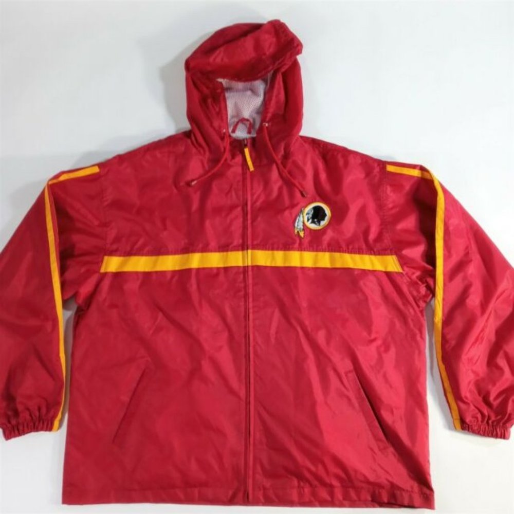 Washington Redskins Hooded Windbreaker Jacket - Men's Size XL - NFL Game Day